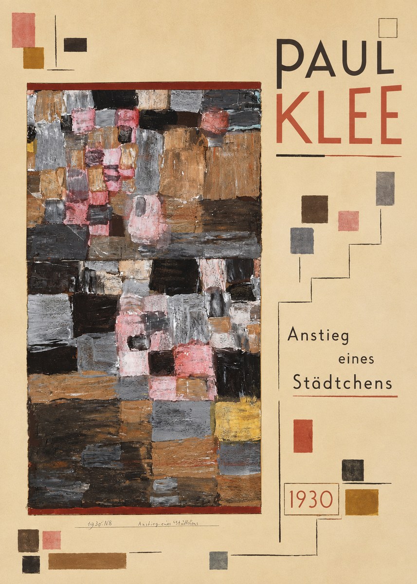 Paul Klee Anstieg Eines Städtchens No5 - Juliste