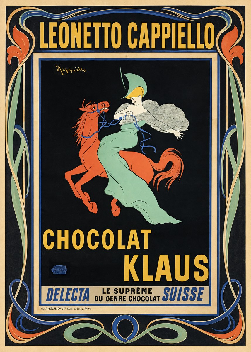 Leonetto Cappiello Chocolat Klaus II No1 - Juliste