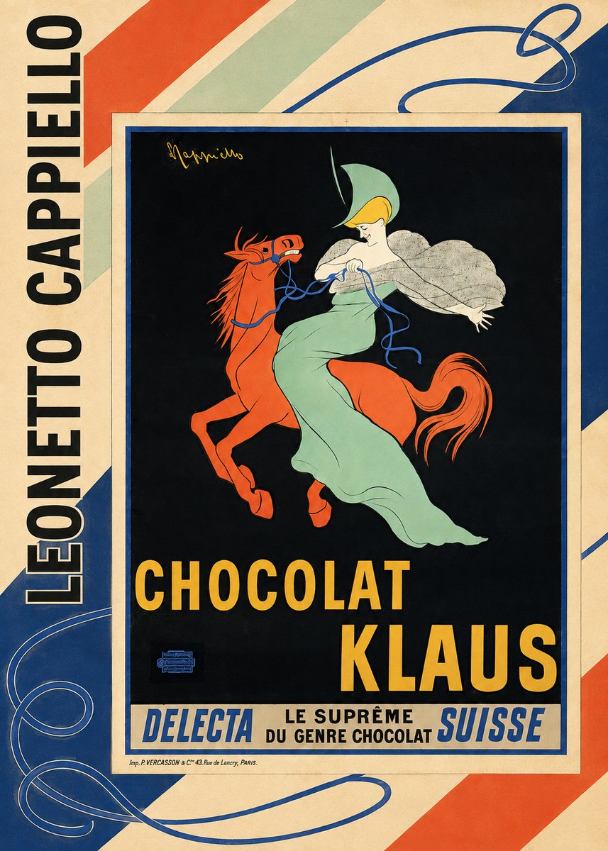 Leonetto Cappiello Chocolat Klaus II No2 - Juliste