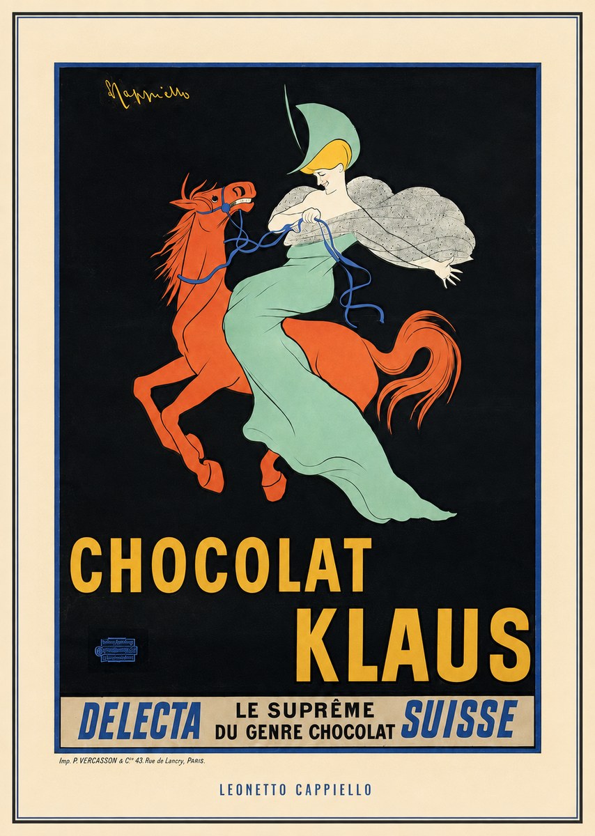 Leonetto Cappiello Chocolat Klaus II No3 - Juliste