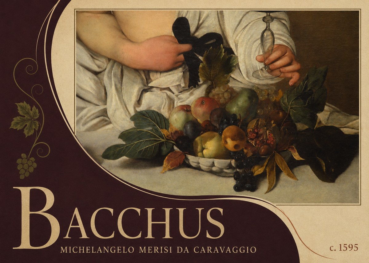 Michelangelo Merisi da Caravaggio Bacchus II No3 - Juliste
