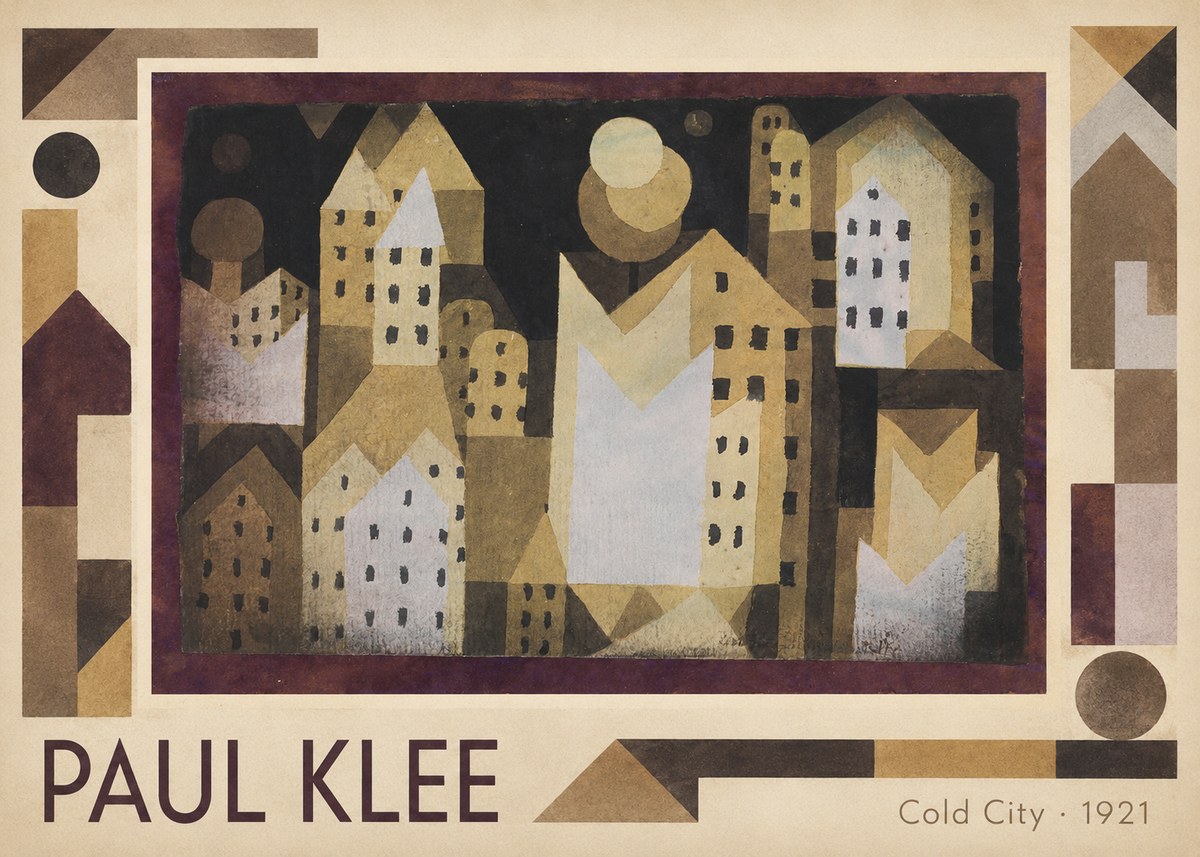 Paul Klee Cold City No1 - Juliste