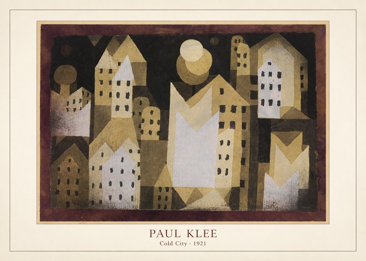 Paul Klee Cold City No4 - Juliste