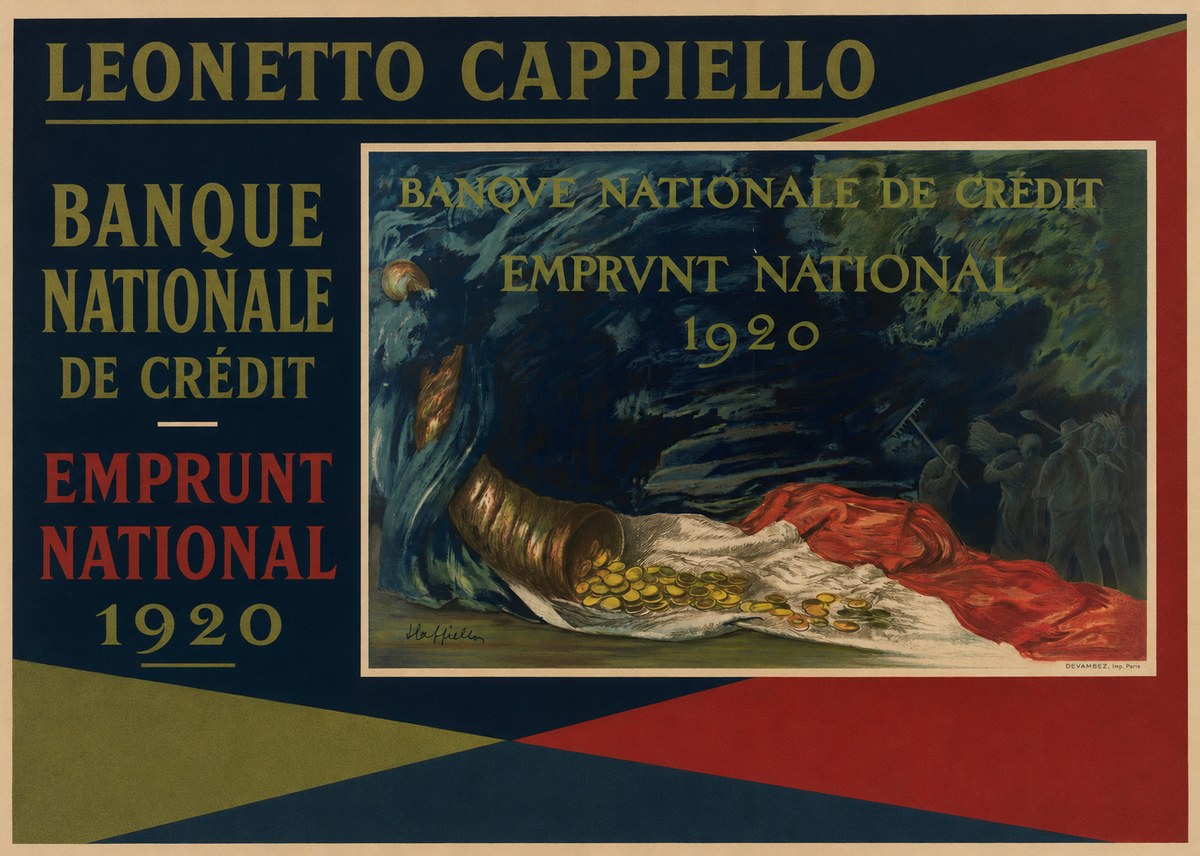 Leonetto Cappiello Banque Nationale De Crédit - Emprunt National 1920 No2 - Juliste