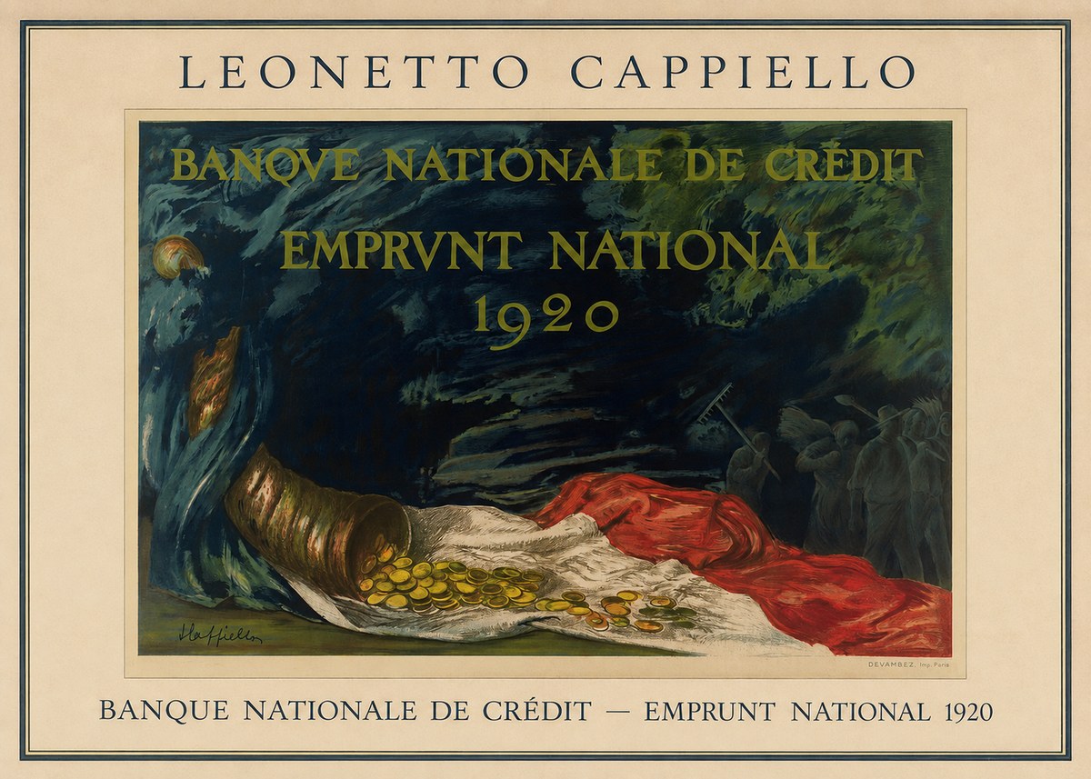 Leonetto Cappiello Banque Nationale De Crédit - Emprunt National 1920 No3 - Juliste