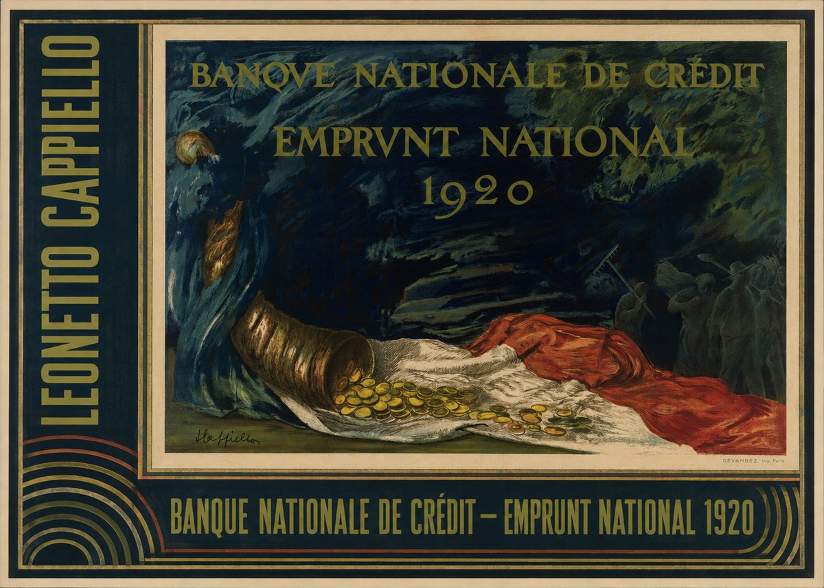 Leonetto Cappiello Banque Nationale De Crédit - Emprunt National 1920 No4 - Juliste