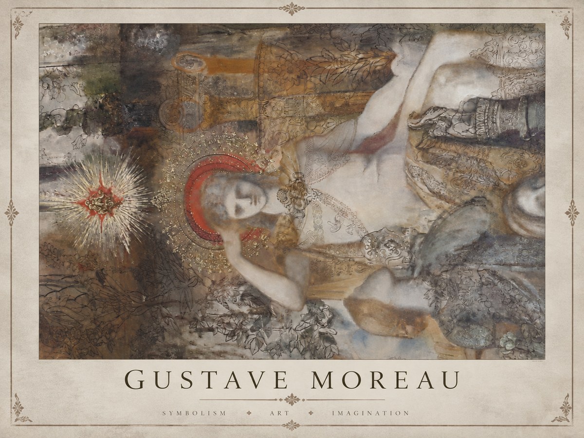 Gustave Moreau Saint Sebastian II No3 - Juliste