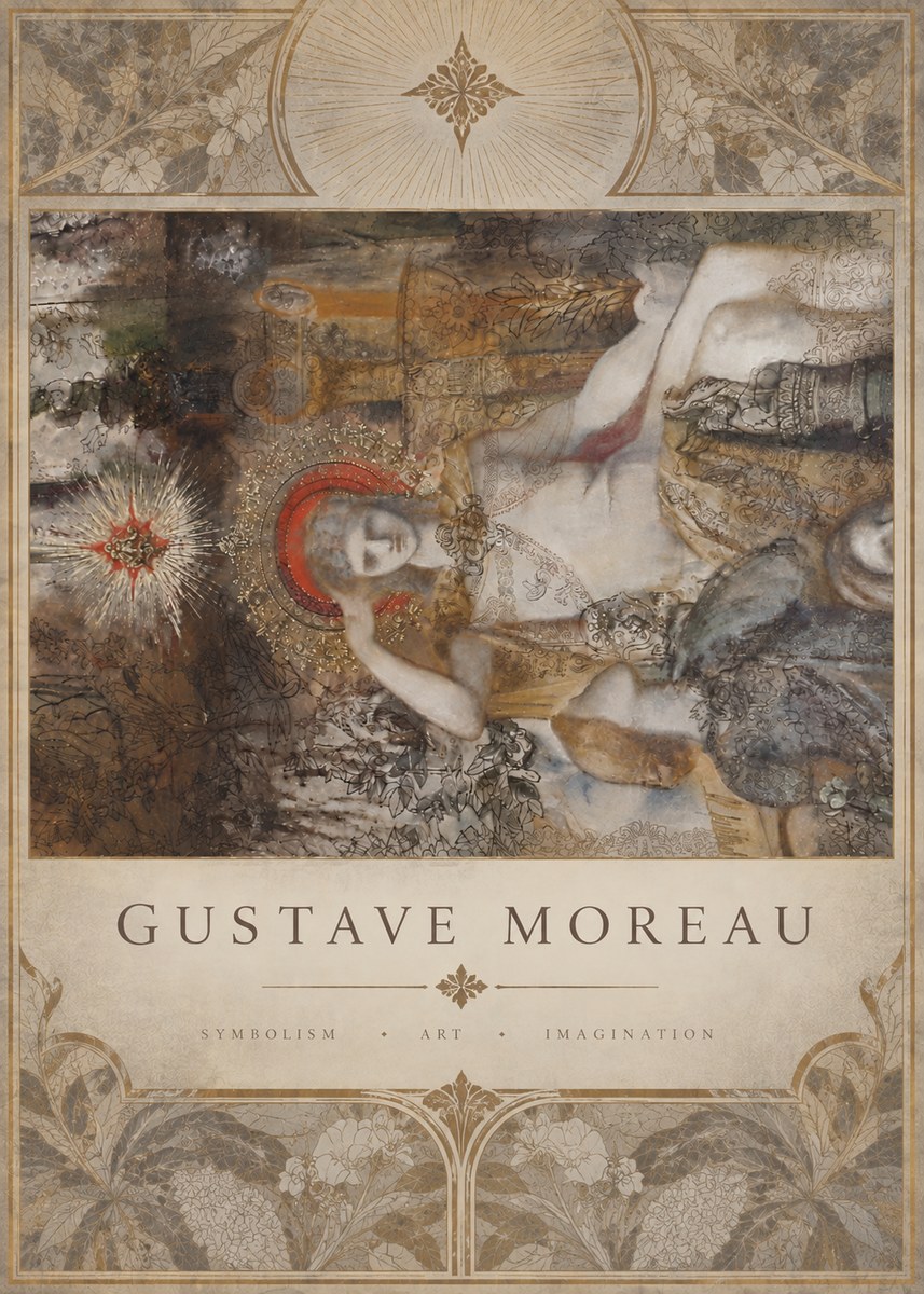 Gustave Moreau Saint Sebastian II No6 - Juliste