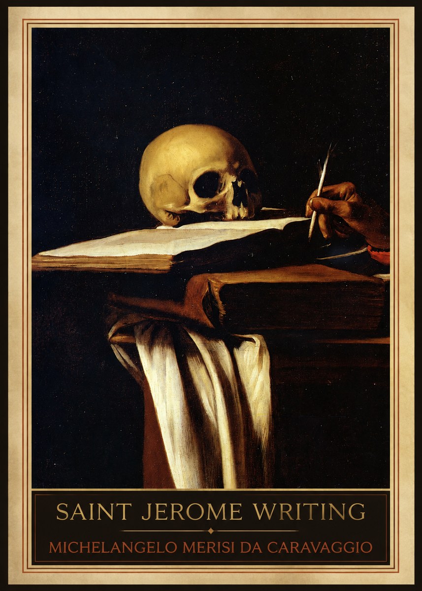 Michelangelo Merisi da Caravaggio Saint Jerome Writing III No1 - Juliste