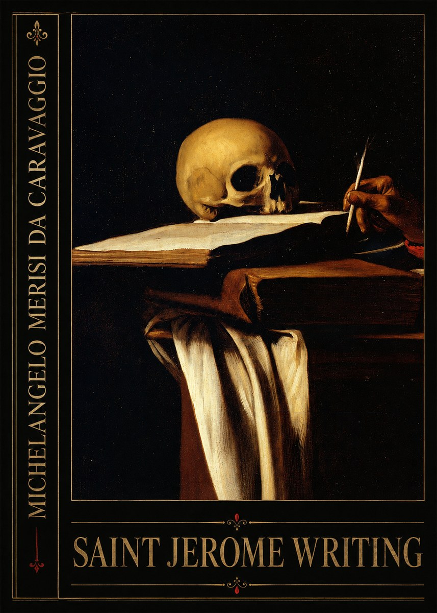 Michelangelo Merisi da Caravaggio Saint Jerome Writing III No3 - Juliste