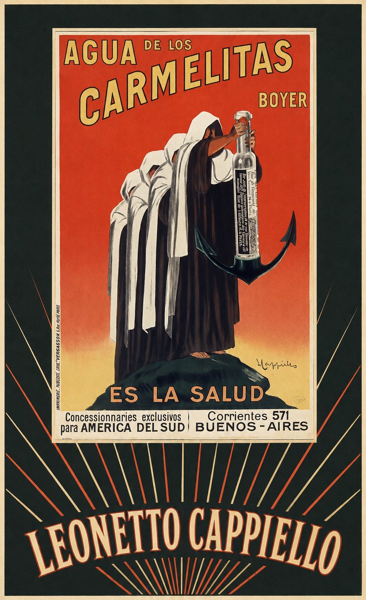 Leonetto Cappiello Agua De Los Carmelitas Boyer No5 - Juliste