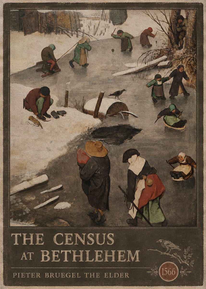 Pieter Bruegel The Census at Bethlehem II No6 - Juliste