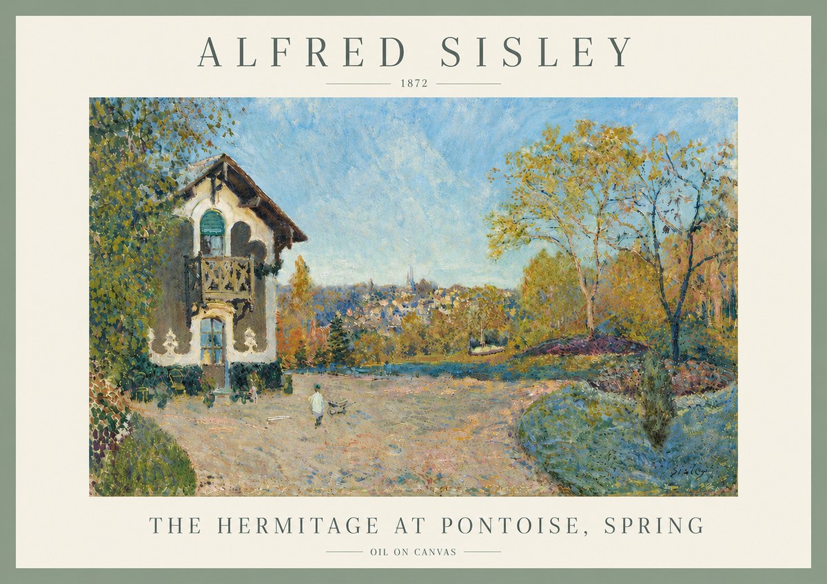Sisley The Hermitage at Pontoise, Spring No5 - Juliste
