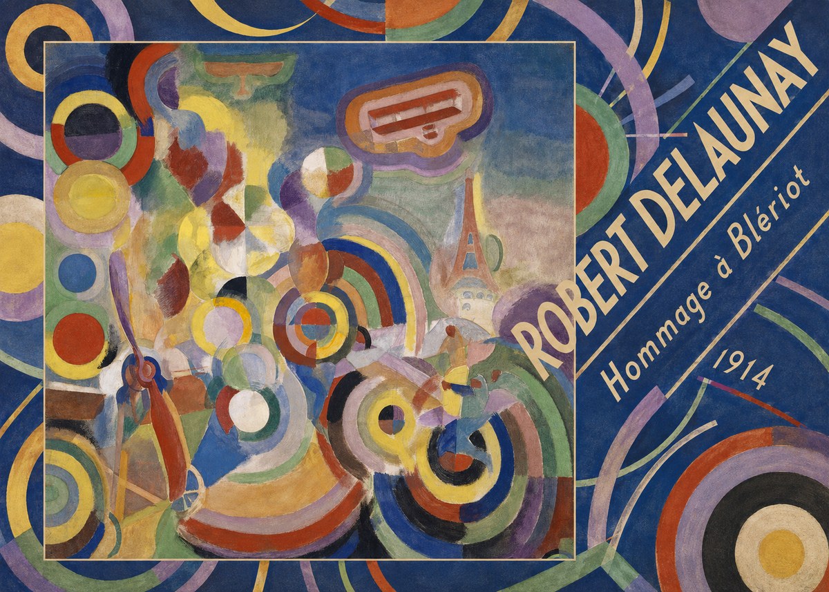 Robert Delaunay Hommage À Blériot 1914 No5 - Juliste