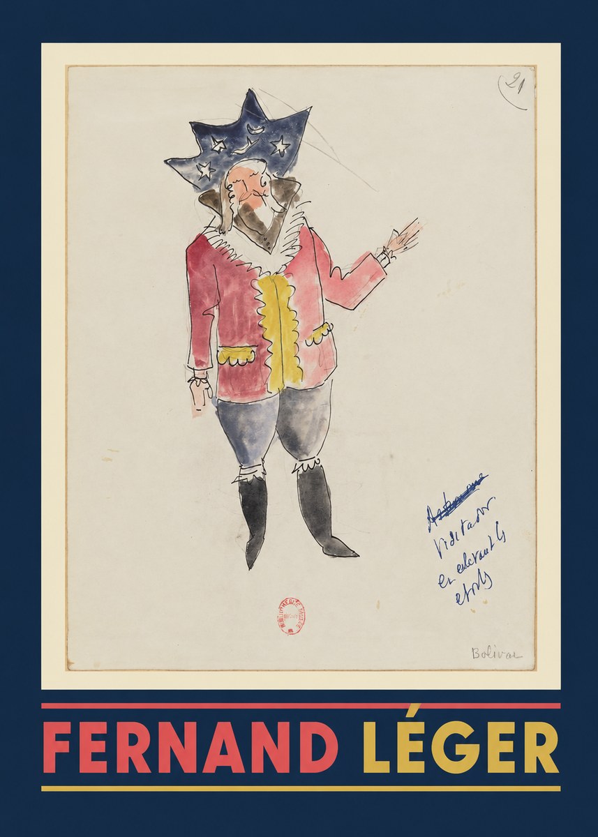Fernand Léger Bolivar IX No1 - Juliste