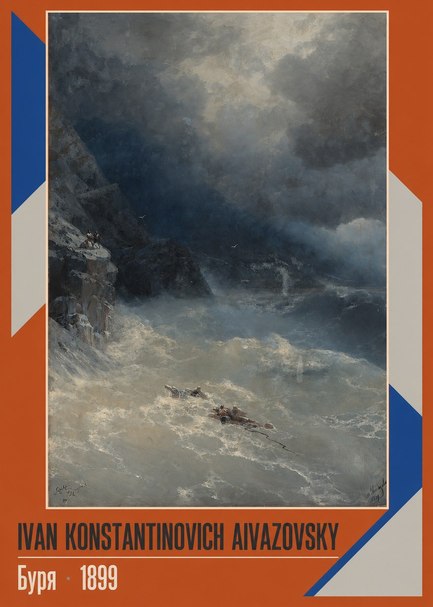 Ivan Konstantinovich Aivazovsky Буря No2 - Juliste