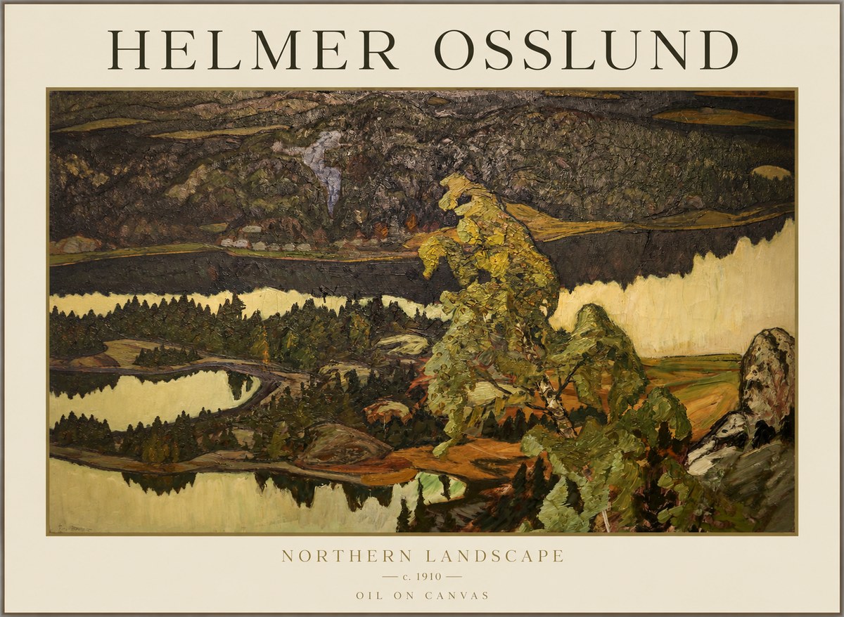 Helmer Osslund Northern Landscape No1 - Juliste