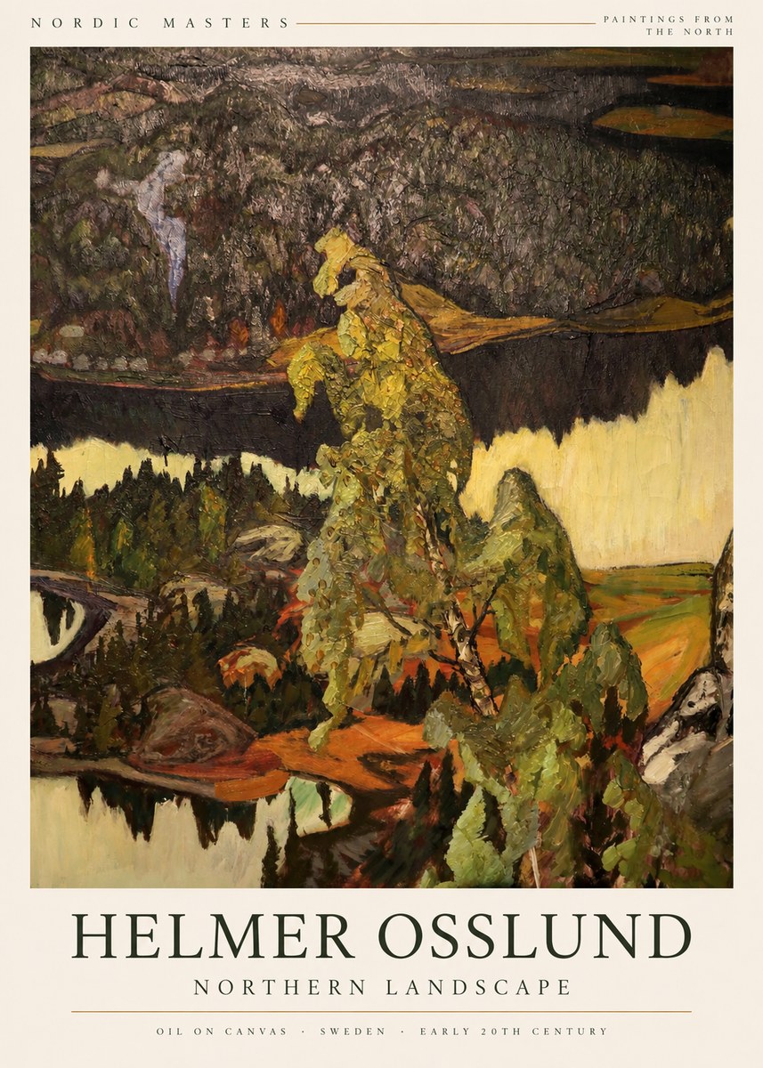 Helmer Osslund Northern Landscape No3 - Juliste