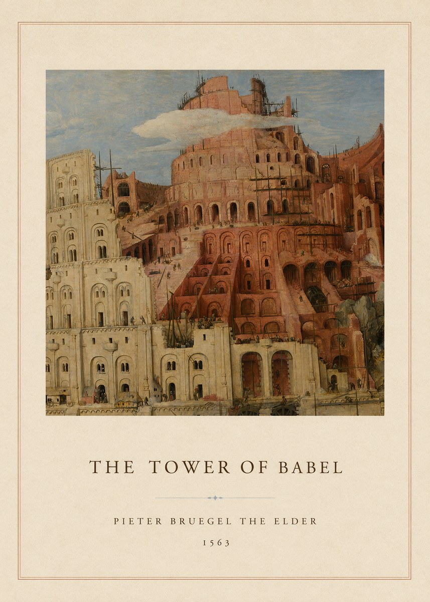 Pieter Bruegel The Tower of Babel XIII No4 - Juliste