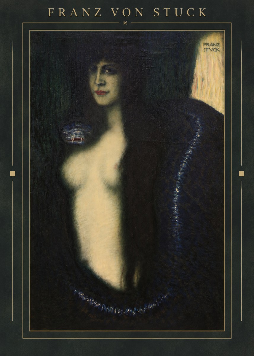 Franz von Stuck The Sin II No3 - Juliste