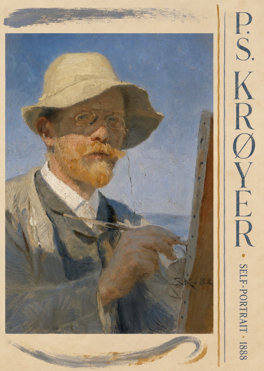 P.S. Krøyer Self-portrait III No4 - Juliste