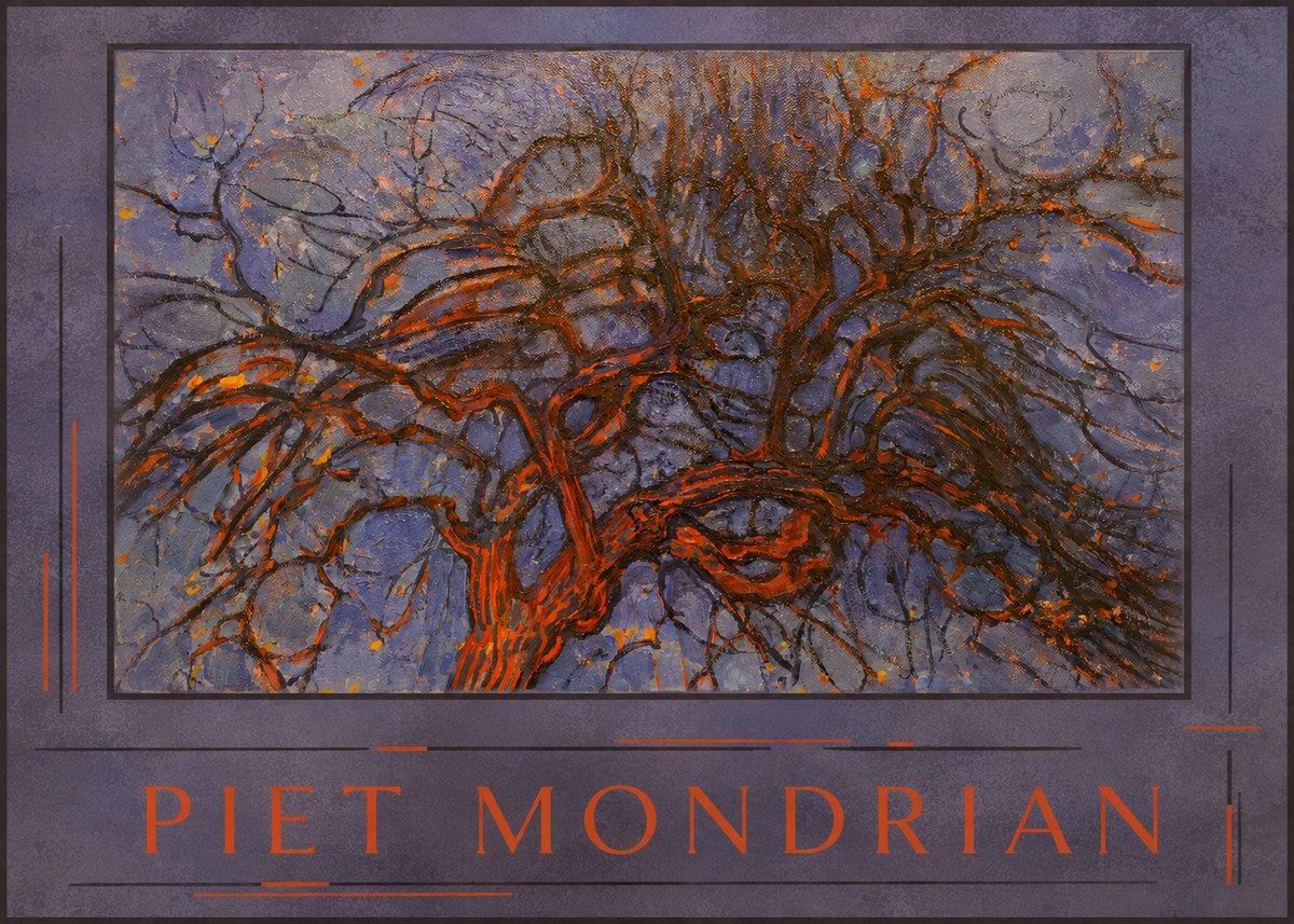 Piet Mondrian The Red Tree No3 - Juliste