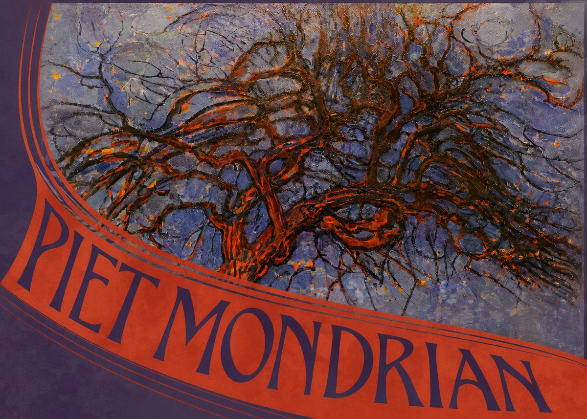 Piet Mondrian The Red Tree No5 - Juliste