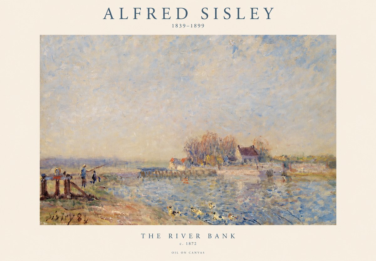 Sisley The River Bank I No1 - Juliste