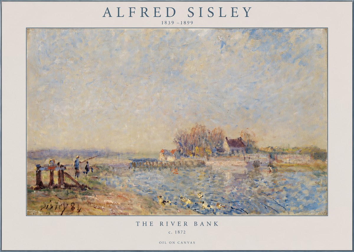 Sisley The River Bank I No2 - Juliste