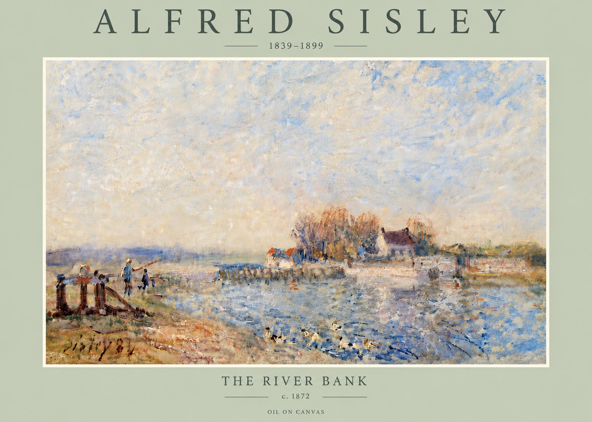 Sisley The River Bank I No6 - Juliste
