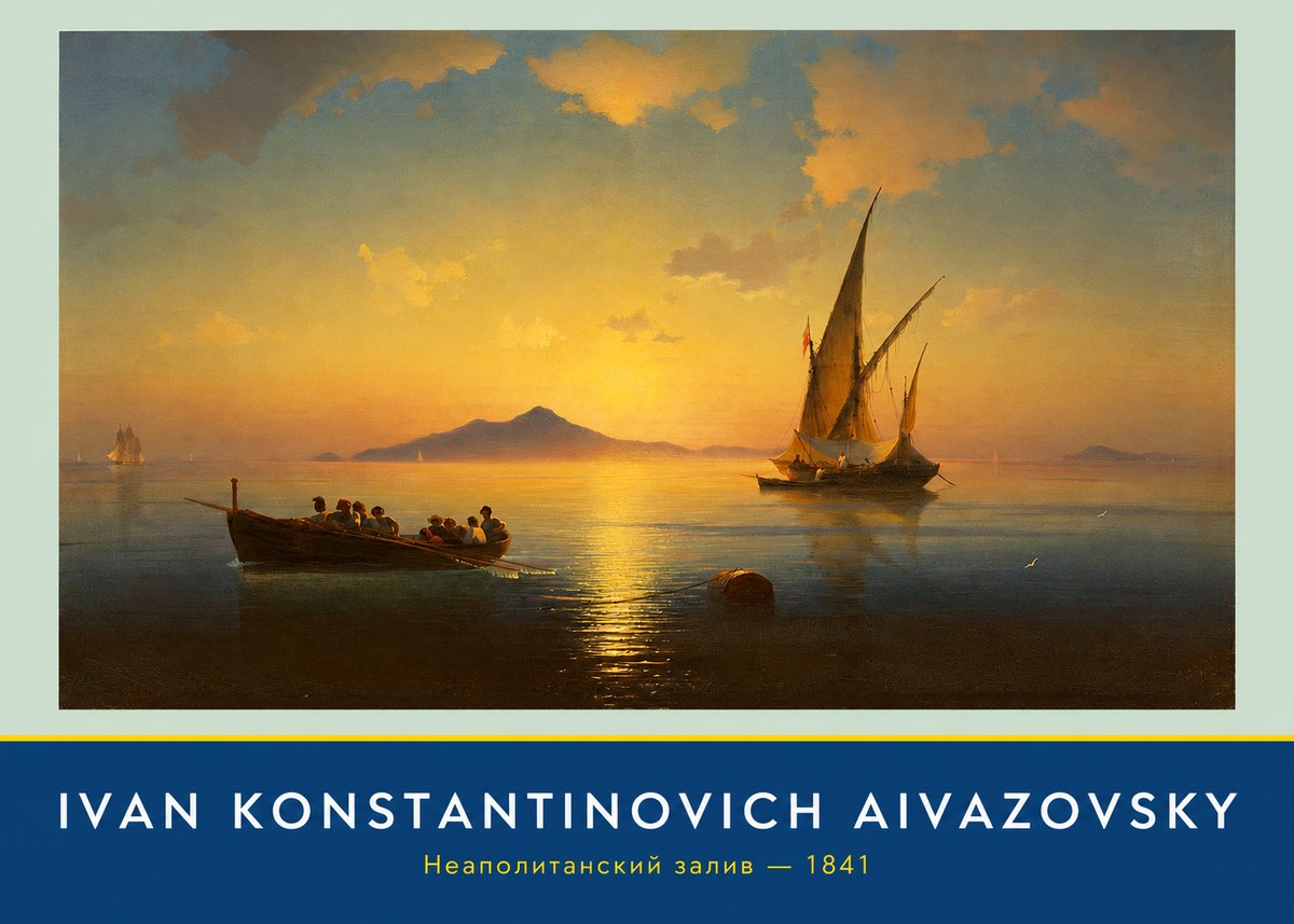 Ivan Konstantinovich Aivazovsky Неаполитанский Залив No3 - Juliste