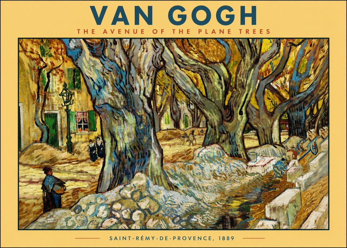 Van Gogh The Avenue of the Plane Trees No2 - Juliste