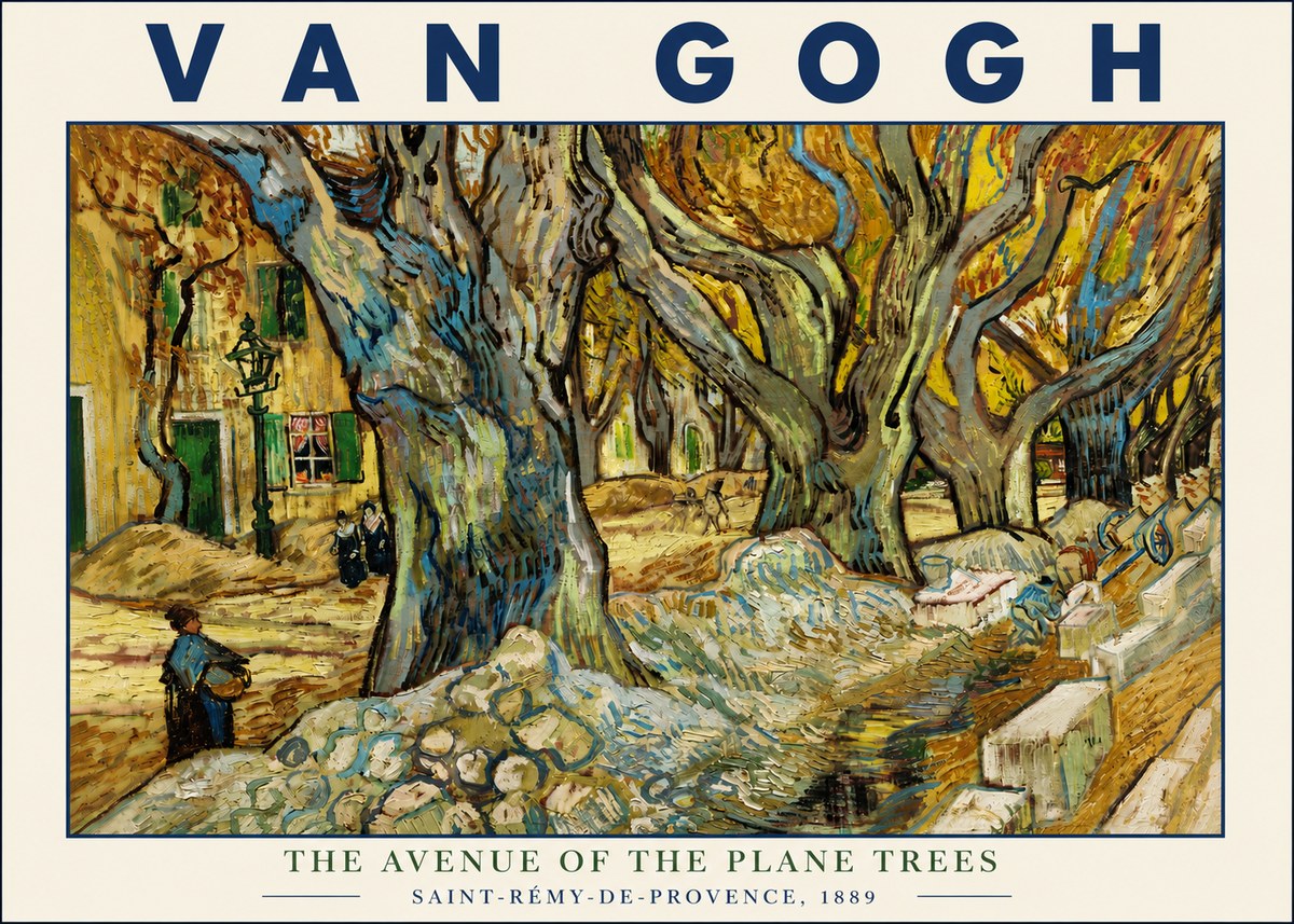 Van Gogh The Avenue of the Plane Trees No4 - Juliste