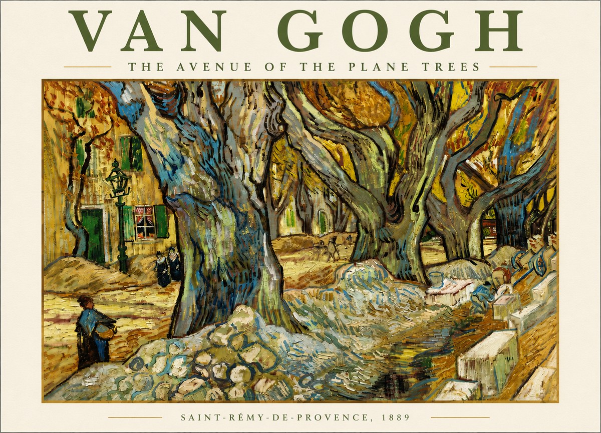 Van Gogh The Avenue of the Plane Trees No5 - Juliste