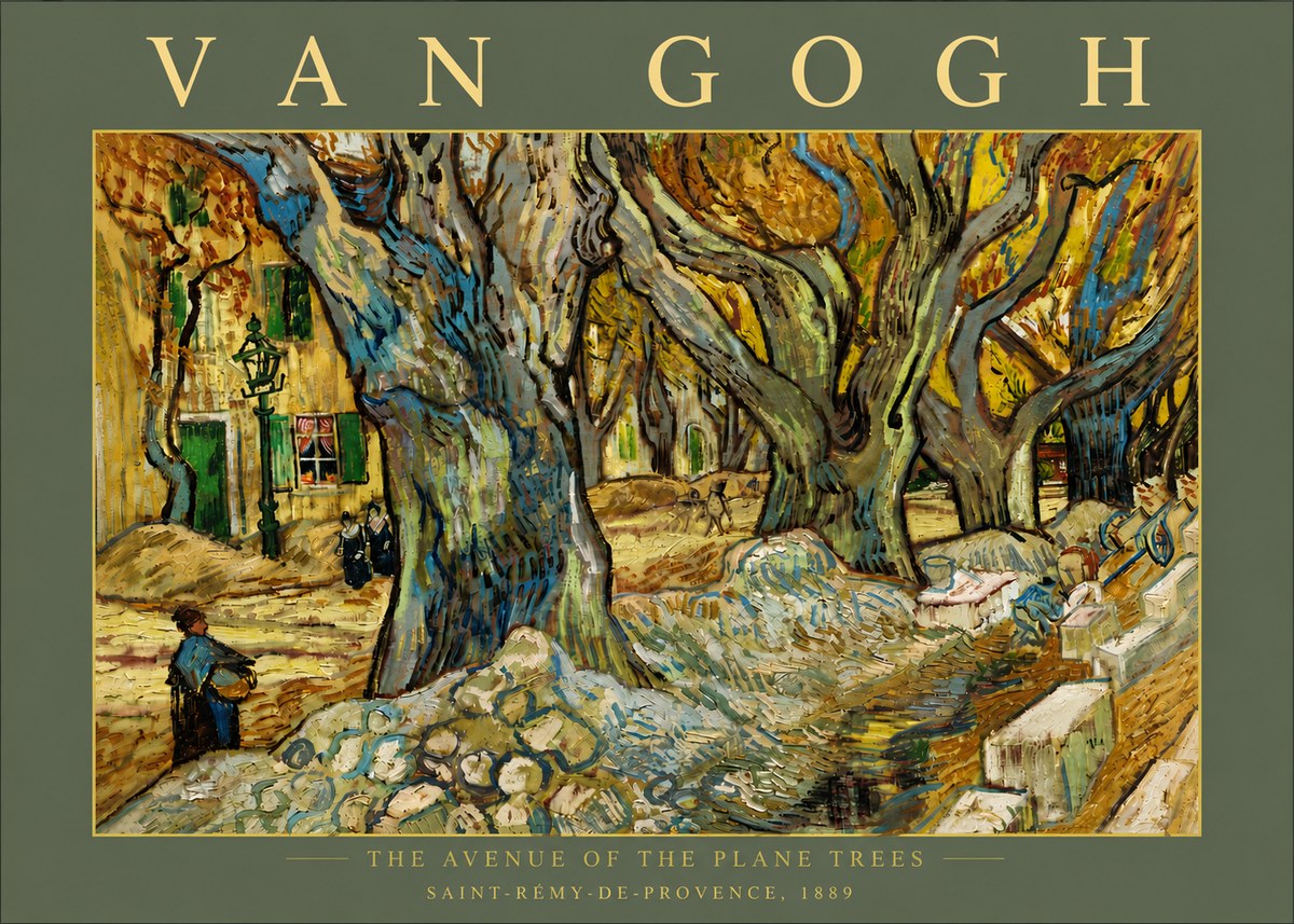 Van Gogh The Avenue of the Plane Trees No6 - Juliste
