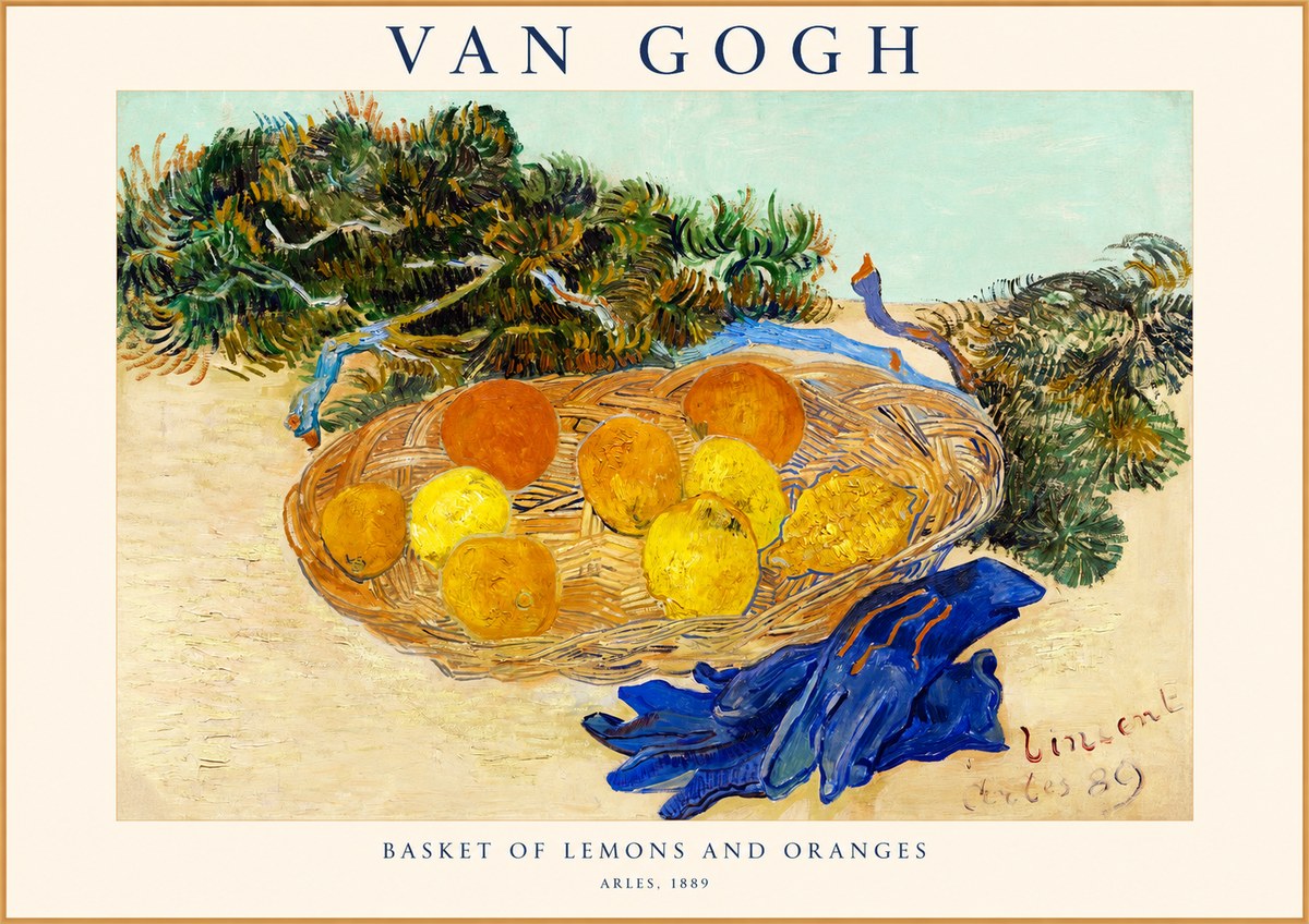 Van Gogh Basket of Lemons and Oranges No1 - Juliste