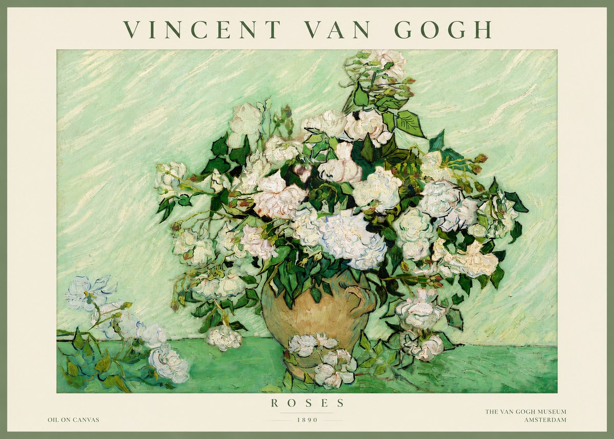 Van Gogh Roses II No4 - Juliste
