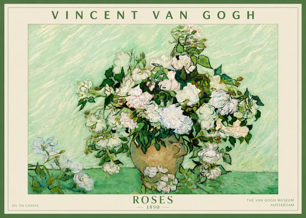 Van Gogh Roses II No5 - Juliste