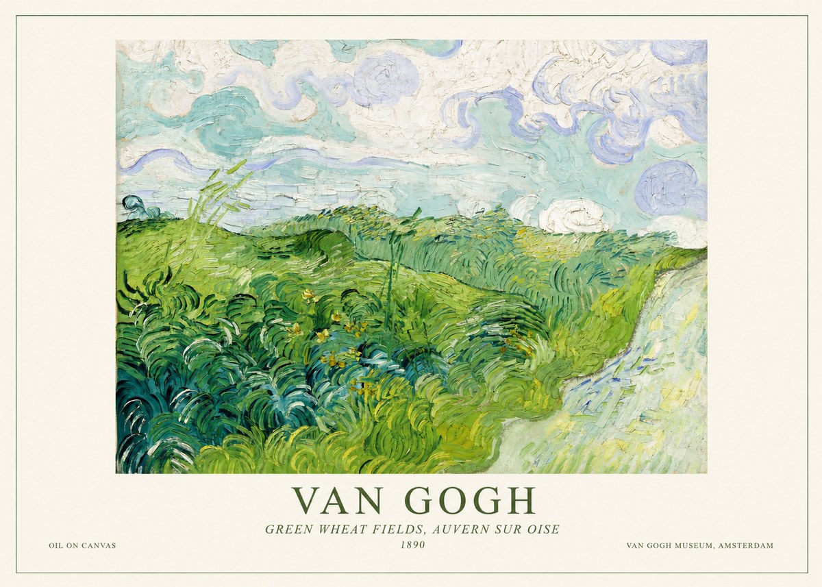 Van Gogh Green Wheat Fields, Auvern Sur Oise No1 - Juliste