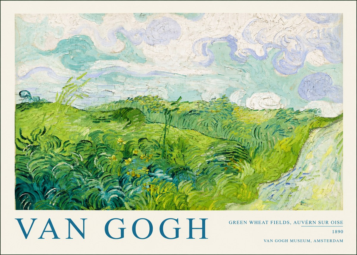 Van Gogh Green Wheat Fields, Auvern Sur Oise No2 - Juliste