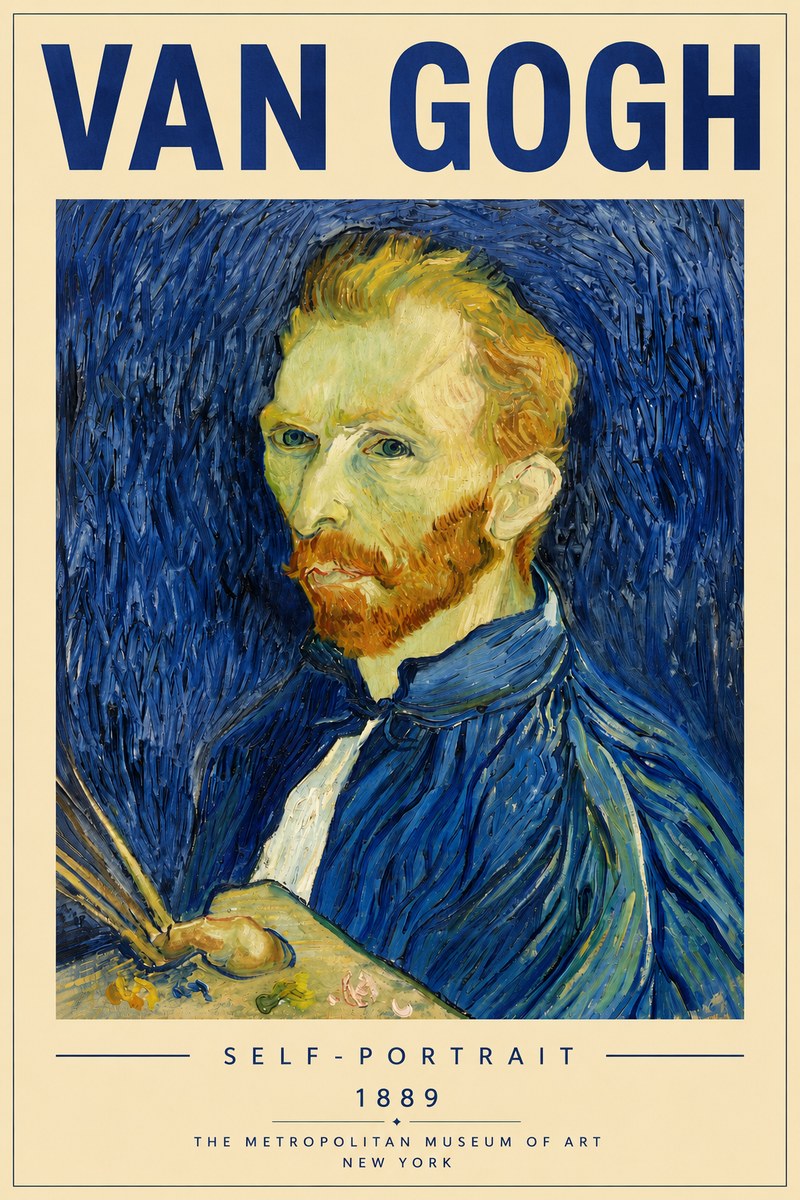 Van Gogh Self-portrait I No5 - Juliste
