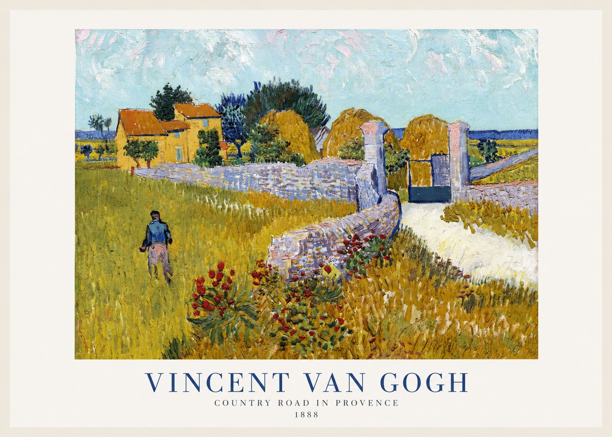 Van Gogh Country Road in Provence I No1 - Juliste