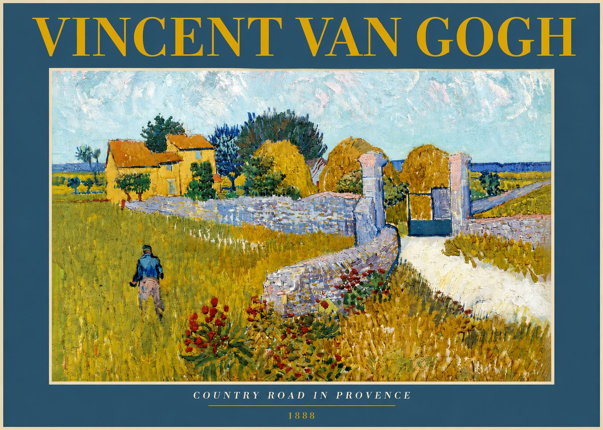 Van Gogh Country Road in Provence I No5 - Juliste