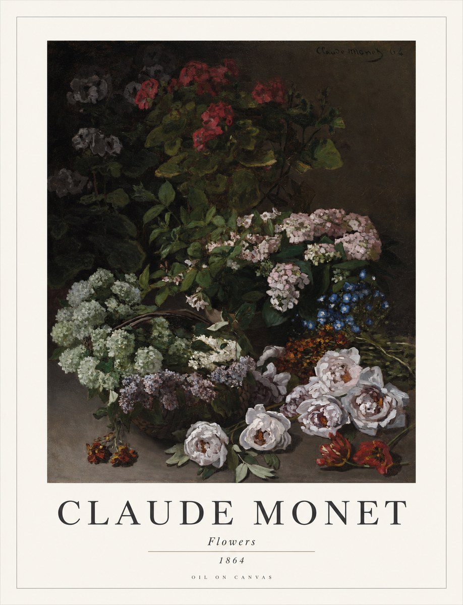 Monet Flowers No1 - Juliste