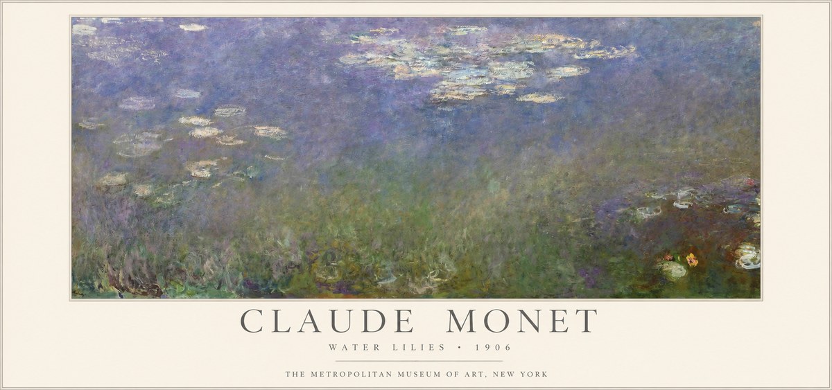 Monet Water Lilies - 1906 No1 - Juliste
