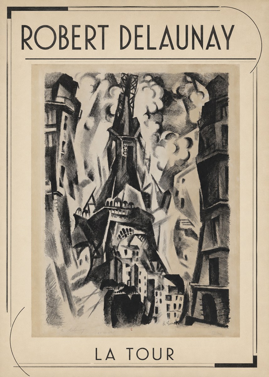 Robert Delaunay La Tour No1 - Juliste