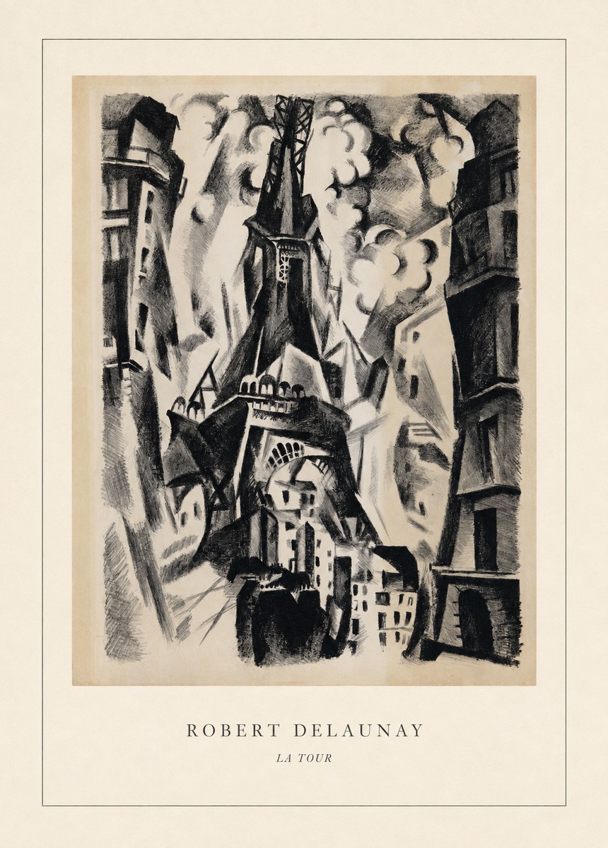 Robert Delaunay La Tour No4 - Juliste