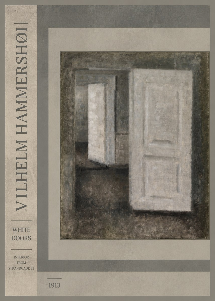 Vilhelm Hammershøi White Doors No2 - Juliste