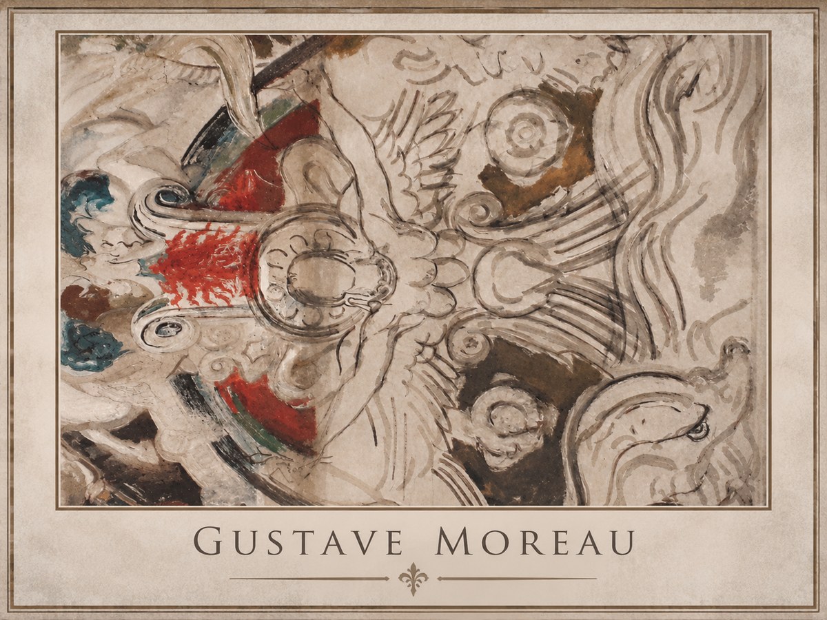 Gustave Moreau Decorative Composition No1 - Juliste