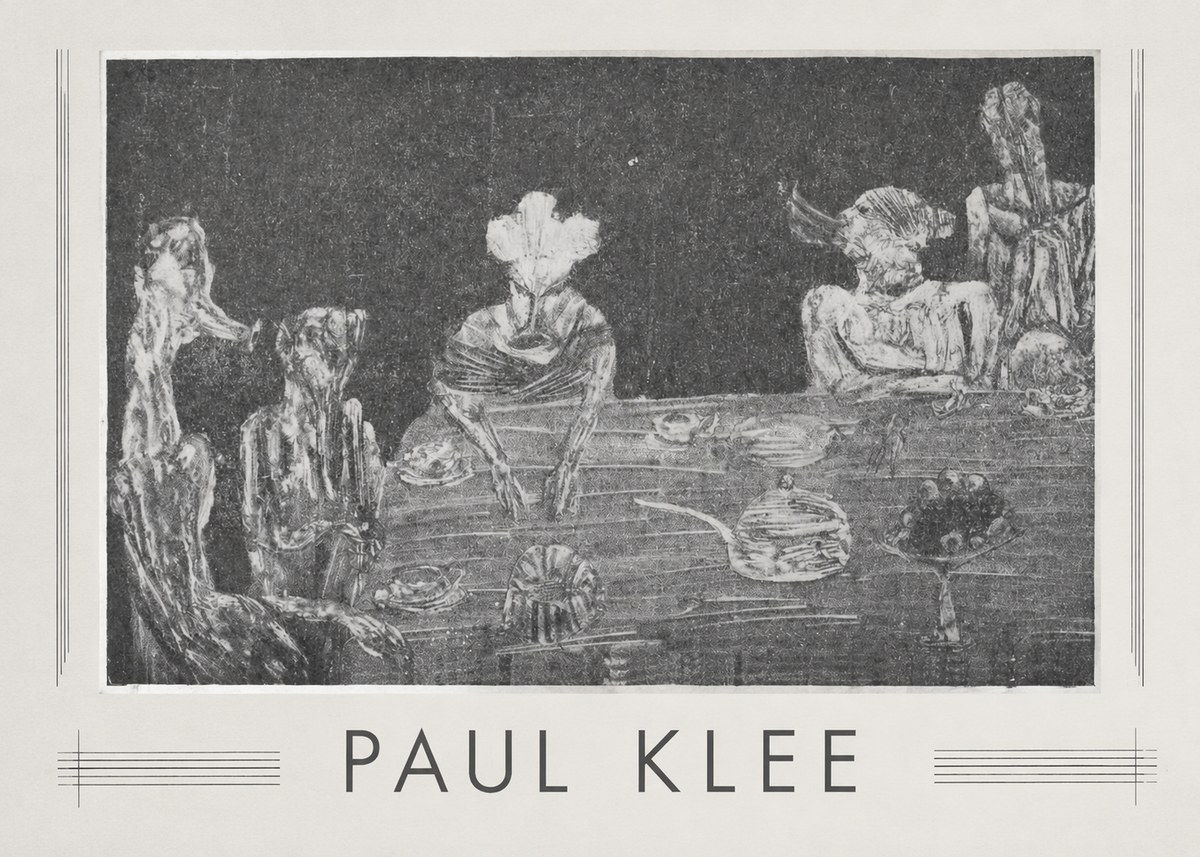 Paul Klee Die Mahlzeit No1 - Juliste